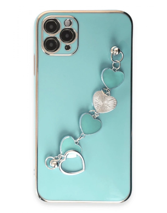 Newface iPhone 11 Pro Max Kılıf Esila Silikon - Su Yeşili