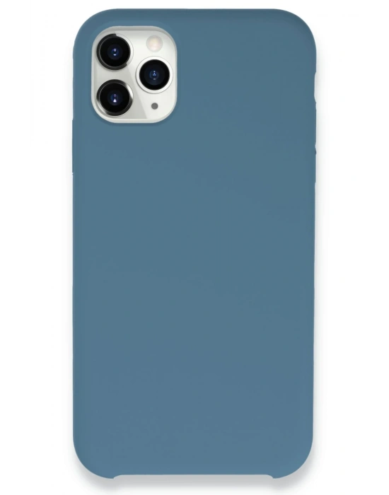 Newface iPhone 11 Pro Max Kılıf Lansman Legant Silikon - Açık Mavi