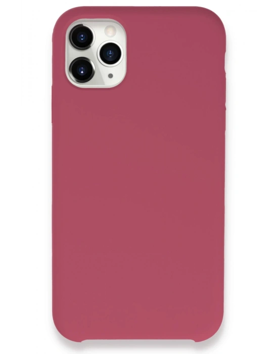 Newface iPhone 11 Pro Max Kılıf Lansman Legant Silikon - Fuşya