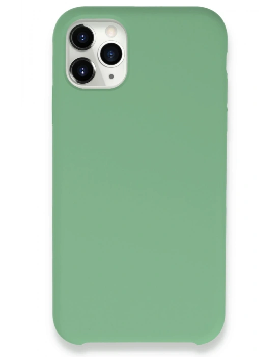 Newface iPhone 11 Pro Max Kılıf Lansman Legant Silikon - Yeşil