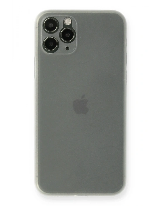 Newface iPhone 11 Pro Max Kılıf PP Ultra İnce Kapak - Beyaz