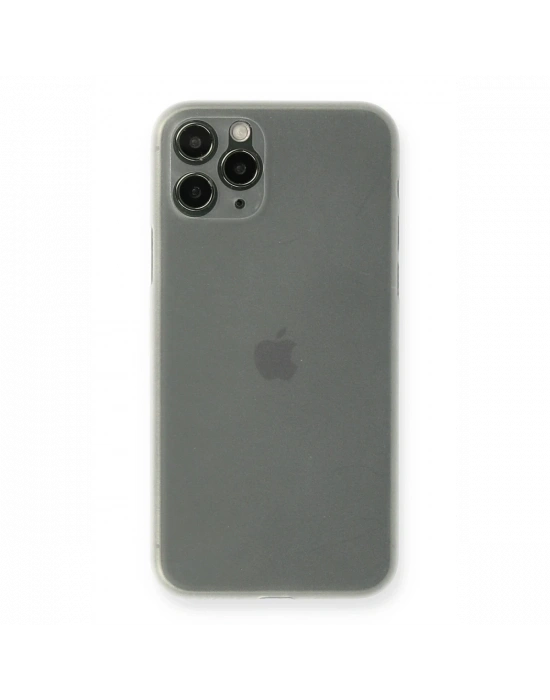 Newface iPhone 11 Pro Max Kılıf PP Ultra İnce Kapak - Beyaz
