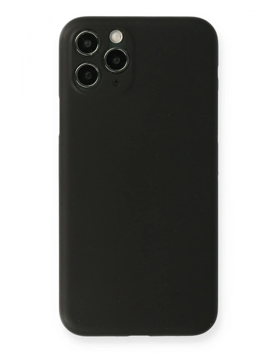 Newface iPhone 11 Pro Max Kılıf PP Ultra İnce Kapak - Siyah