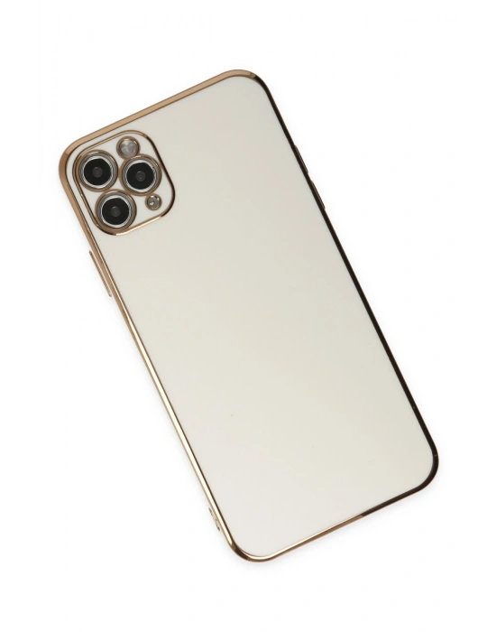 Newface iPhone 11 Pro Max Kılıf Volet Silikon - Beyaz