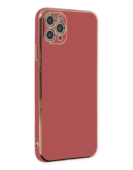 Newface iPhone 11 Pro Max Kılıf Volet Silikon - Kırmızı