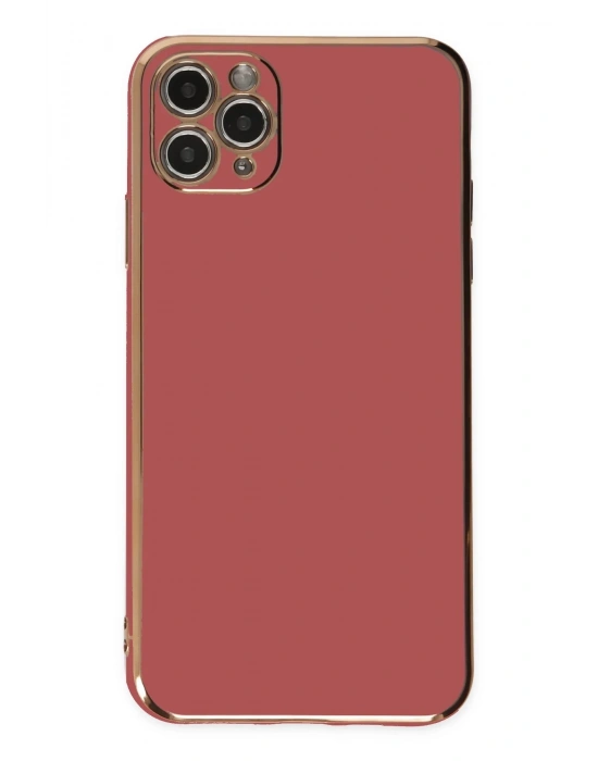 Newface iPhone 11 Pro Max Kılıf Volet Silikon - Kırmızı