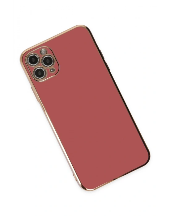 Newface iPhone 11 Pro Max Kılıf Volet Silikon - Kırmızı