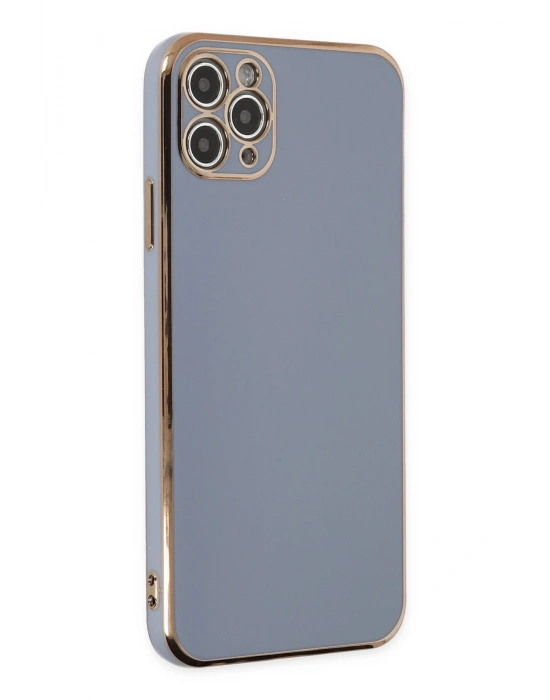 Newface iPhone 11 Pro Max Kılıf Volet Silikon - Mavi