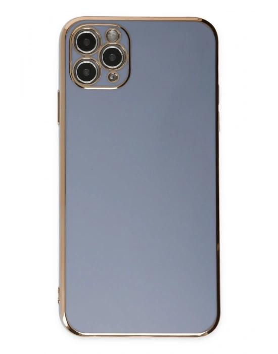 Newface iPhone 11 Pro Max Kılıf Volet Silikon - Mavi