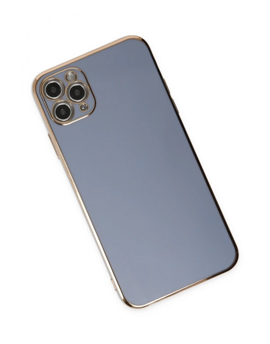 Newface iPhone 11 Pro Max Kılıf Volet Silikon - Mavi