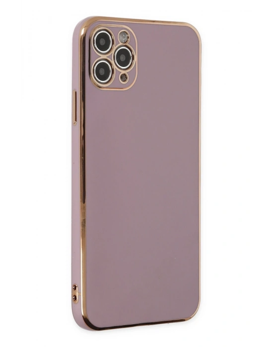 Newface iPhone 11 Pro Max Kılıf Volet Silikon - Mor