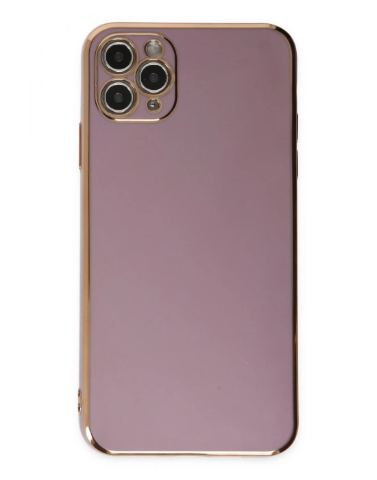 Newface iPhone 11 Pro Max Kılıf Volet Silikon - Mor