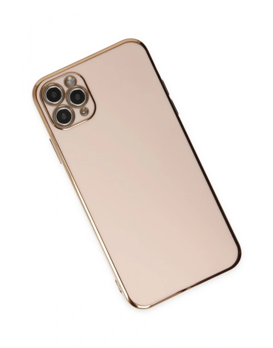 Newface iPhone 11 Pro Max Kılıf Volet Silikon - Pembe