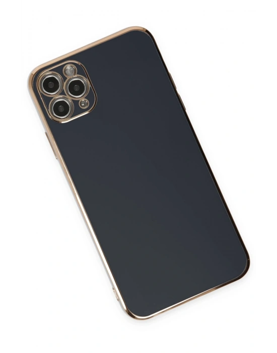 Newface iPhone 11 Pro Max Kılıf Volet Silikon - Siyah