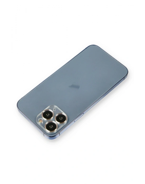 Newface iPhone 11 Pro Max Metal Kamera Lens Koruma Cam - Gold