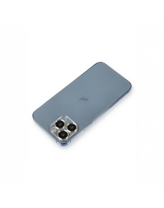Newface iPhone 11 Pro Max Metal Kamera Lens Koruma Cam - Gold