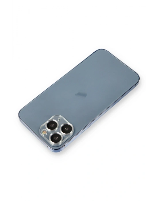 Newface iPhone 11 Pro Max Metal Kamera Lens Koruma Cam - Gümüş