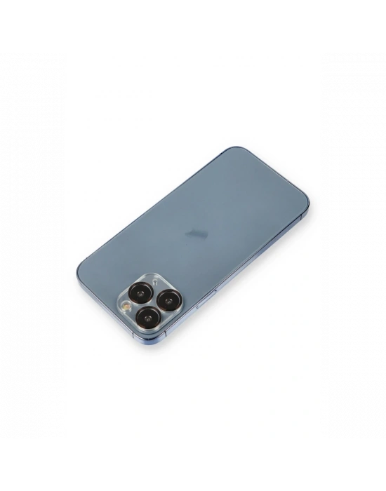 Newface iPhone 11 Pro Max Metal Kamera Lens Koruma Cam - Siyah