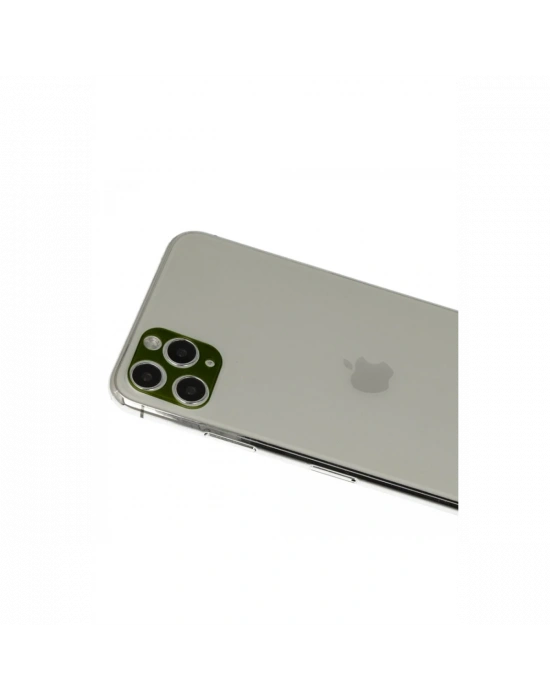 Newface iPhone 11 Pro Max Rainbow Kamera Lens Koruma Cam - Yeşil