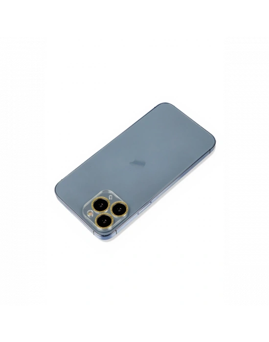 Newface iPhone 11 Pro Shine Kamera Lens Koruma Cam - Gold