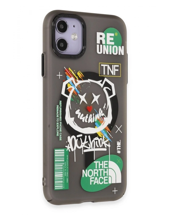 Newface iPhone 12 Kılıf Apollo Magneticsafe Desenli Kapak - Apollo Siyah - 2