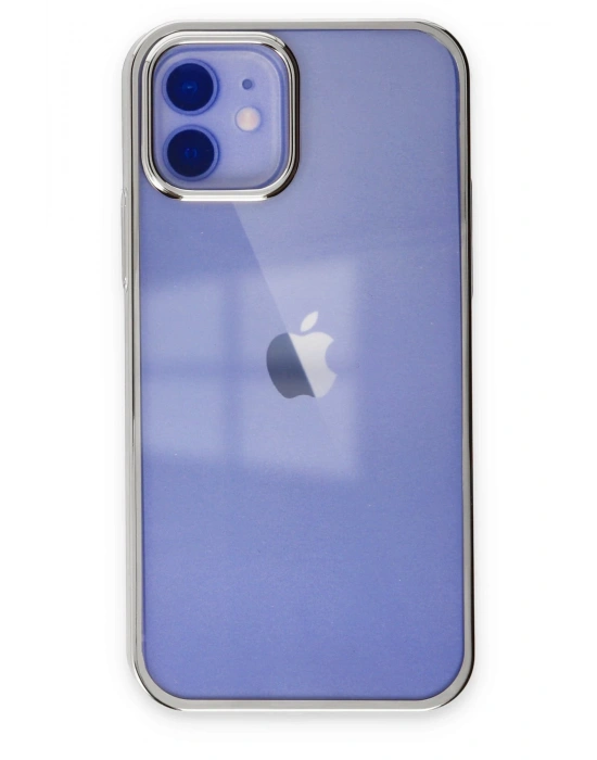 Newface iPhone 12 Kılıf Element Silikon - Gümüş