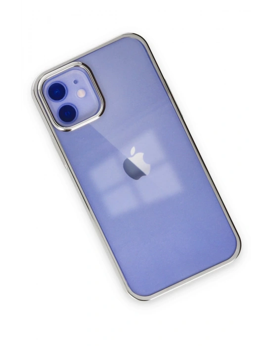Newface iPhone 12 Kılıf Element Silikon - Gümüş