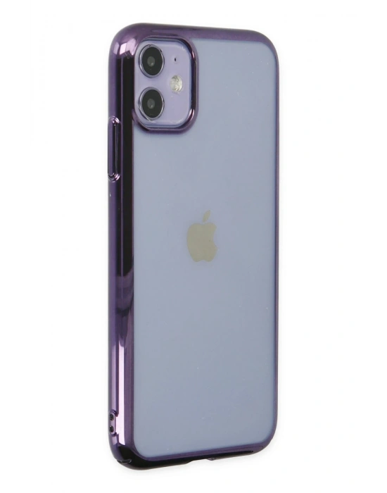 Newface iPhone 12 Kılıf Element Silikon - Mor