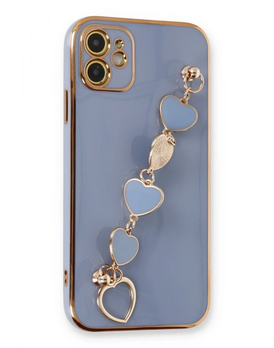 Newface iPhone 12 Kılıf Esila Silikon - Gri