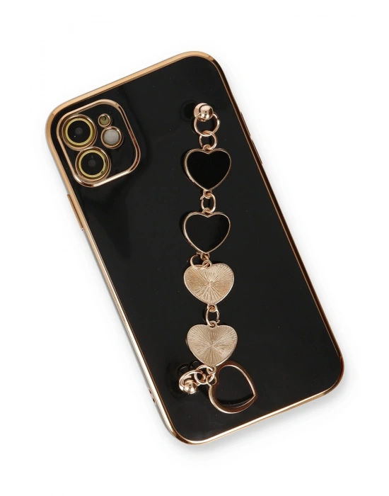 Newface iPhone 12 Kılıf Esila Silikon - Siyah