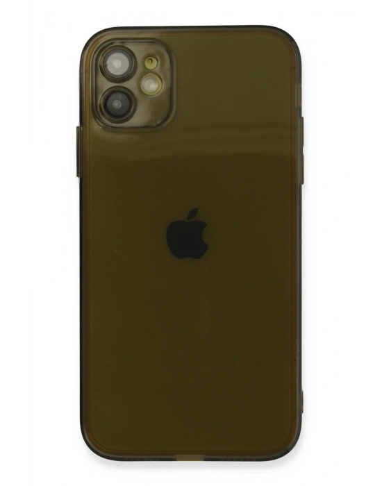 Newface iPhone 12 Kılıf Fly Lens Silikon - Siyah