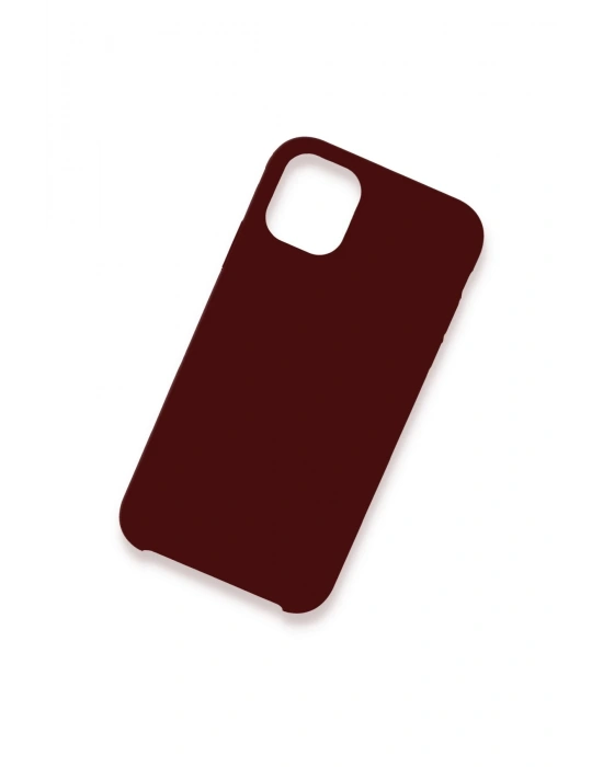 Newface iPhone 12 Kılıf Lansman Legant Silikon - Bordo