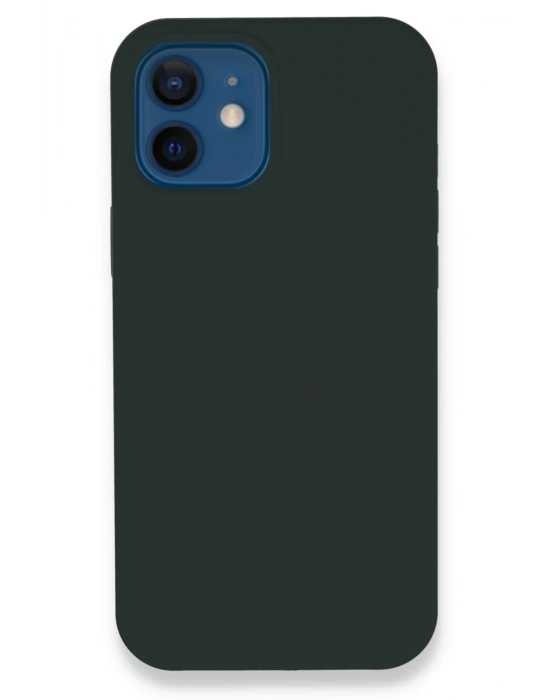 Newface iPhone 12 Kılıf Lansman Legant Silikon - Koyu Yeşil