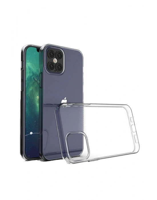 Newface iPhone 12 Kılıf Lüx Şeffaf Silikon