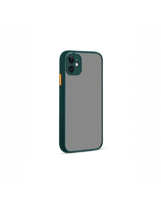 Newface iPhone 12 Kılıf Montreal Silikon Kapak - Yeşil