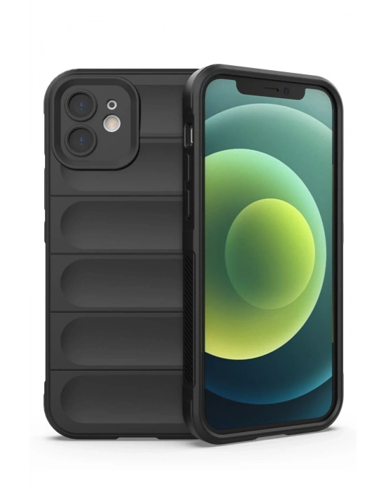 Newface iPhone 12 Kılıf Optimum Silikon - Siyah