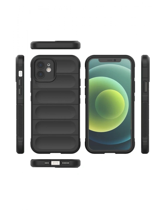 Newface iPhone 12 Kılıf Optimum Silikon - Siyah