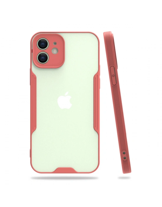 Newface iPhone 12 Kılıf Platin Silikon - Pembe