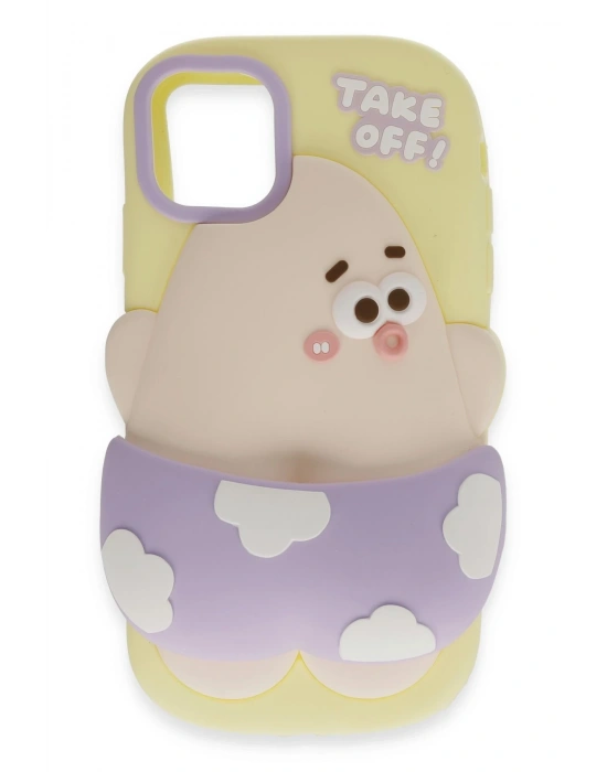 Newface iPhone 12 Kılıf Poky Karakter Silikon Kapak - Desen 5