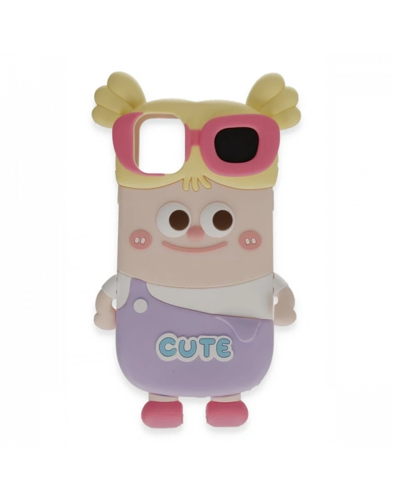 Newface iPhone 12 Kılıf Poky Karakter Silikon Kapak - Desen 8