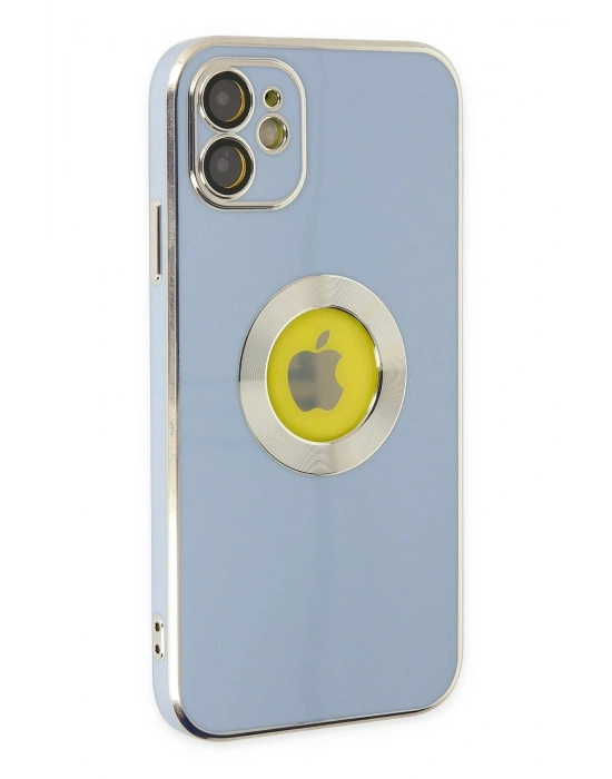 Newface iPhone 12 Kılıf Store Silikon - Sierra Blue