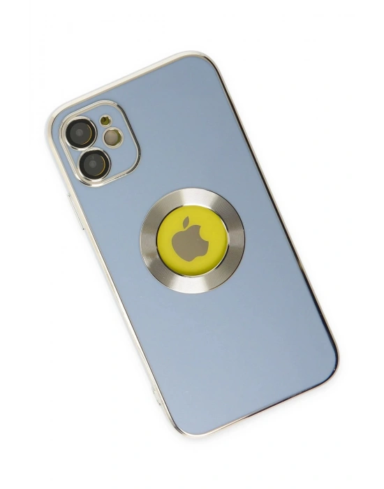 Newface iPhone 12 Kılıf Store Silikon - Sierra Blue