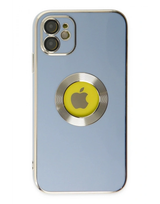 Newface iPhone 12 Kılıf Store Silikon - Sierra Blue