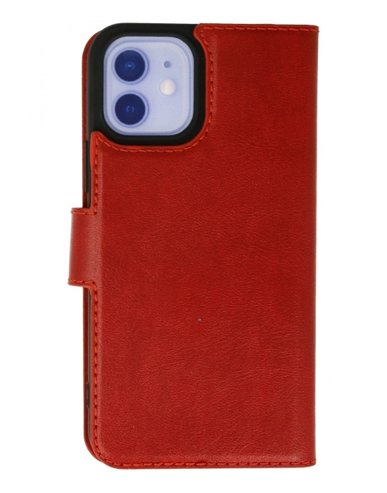 Newface iPhone 12 Kılıf Trend S Plus Kapaklı Kılıf - Kırmızı