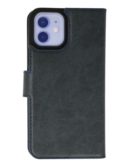 Newface iPhone 12 Kılıf Trend S Plus Kapaklı Kılıf - Lacivert