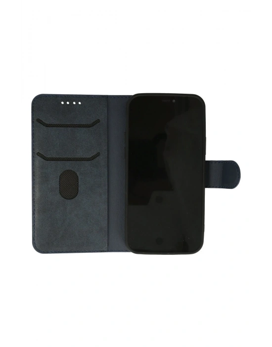 Newface iPhone 12 Kılıf Trend S Plus Kapaklı Kılıf - Lacivert