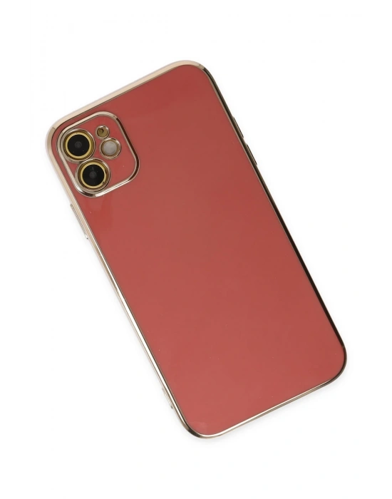 Newface iPhone 12 Kılıf Volet Silikon - Kırmızı