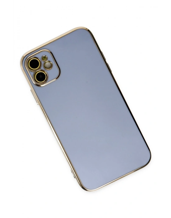 Newface iPhone 12 Kılıf Volet Silikon - Mavi