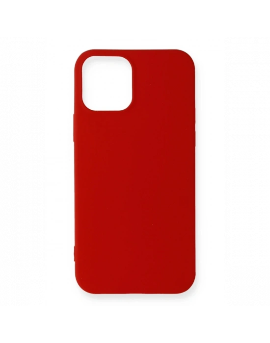 Newface iPhone 12 Mini Kılıf First Silikon - Koyu Kırmızı