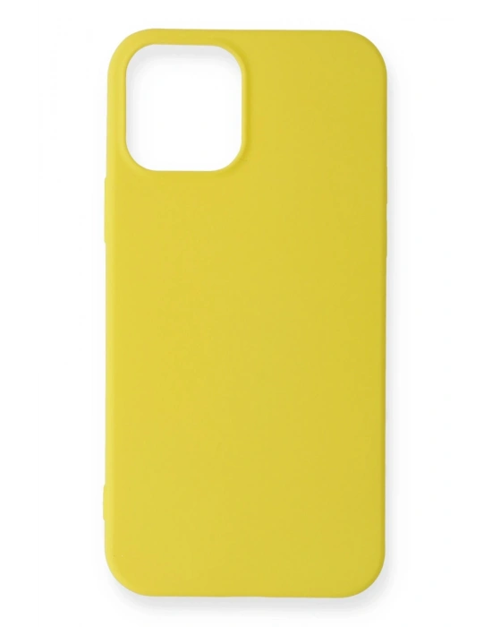 Newface iPhone 12 Mini Kılıf First Silikon - Sarı